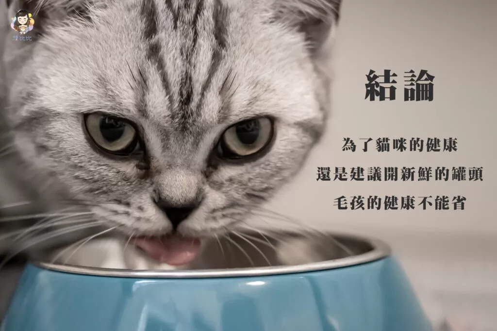 為了貓咪的健康還是建議開新鮮的罐頭毛孩健康不能省