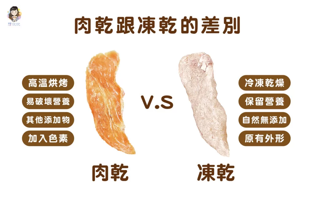 肉乾跟凍乾的差別